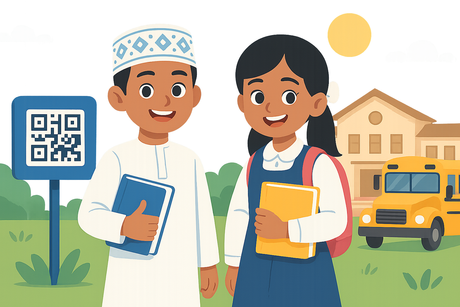 طلبة مدارس عمانيون